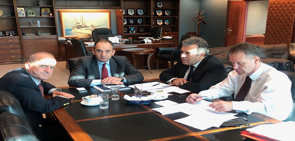 Συνάντηση Μάνου Κόνσολα και Κωνσταντίνου Λούλη με τον Υπουργό Ναυτιλίας