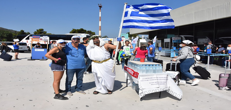 Υποδοχή Δανών τουριστών από τον σύλλογο Εθελοντών Τουρισμού Ρόδου