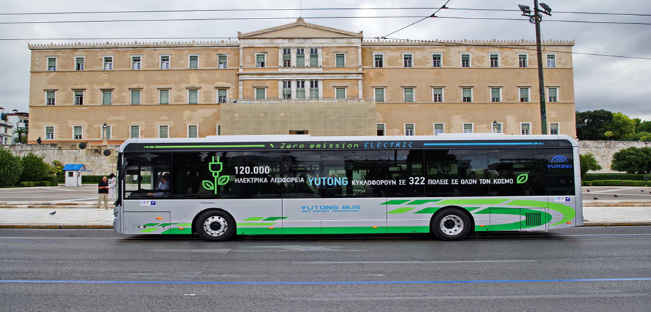 Το πρώτο δρομολόγιο ηλεκτρικού λεωφορείου με επιβάτες στην Αθήνα