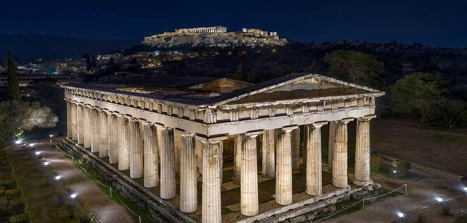 Ολοκληρώθηκε ο φωτισμός των μνημείων της περιοχής της Ακρόπολης