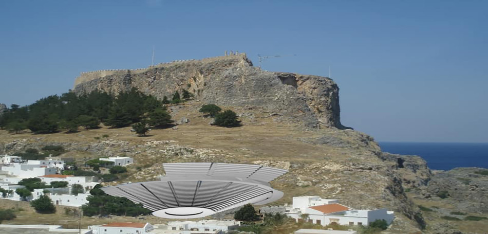Το σχέδιο αποκατάστασης του αρχαίου θεάτρου της Λίνδου