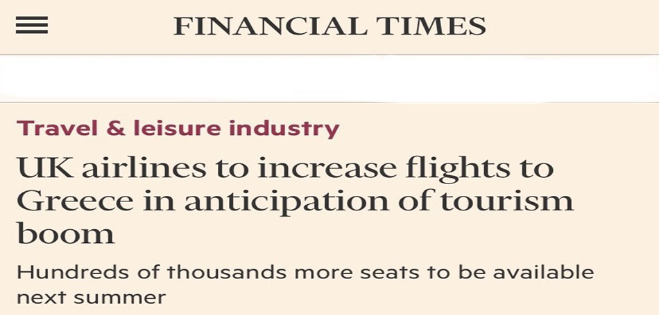 Κικίλιας στους Financial Times: Η Ελλάδα αναμένει 35% περισσότερους επισκέπτες το 2022 από το Ηνωμένο Βασίλειο