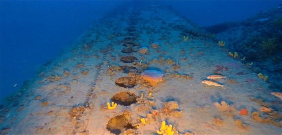 Ναυάγιο από τον Β' Παγκόσμιο Πόλεμο στο βυθό του Αιγαίου